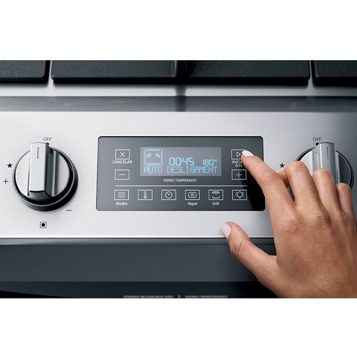 Fogão Brastemp Painel Digital Interface Touch Autodesligamento